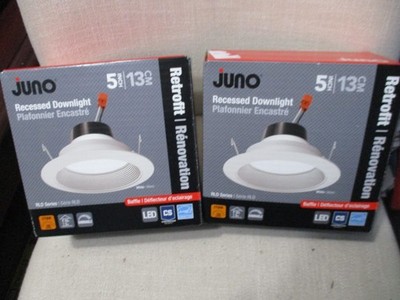 2 Pack Juno Contractor Select RLD 5'' 700 Lumens White Dimmable LED Recessed NEW
