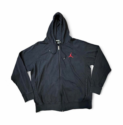Jordan Air Jordan Jumpman Full Zip Fleece Hoodie Black Men's 2XL