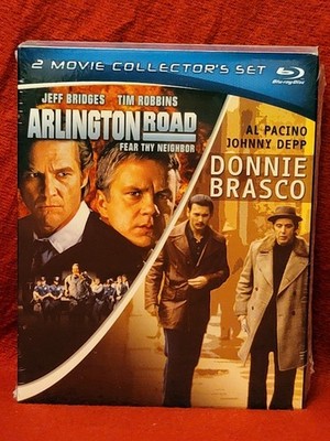 Arlington Road / Donnie Brasco Blu-ray Brand New Sealed slipcover RARE OOP