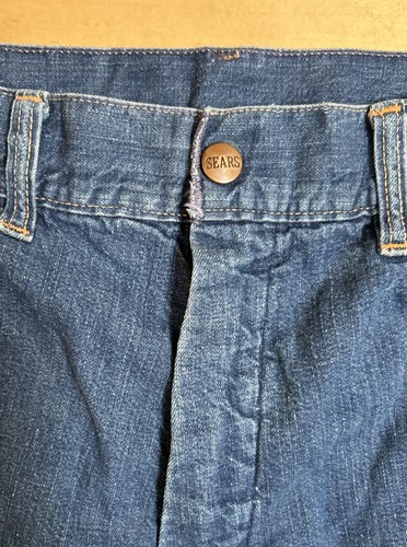Vintage 1950s Sears Cotton Flannel Lined Carpenter Jeans Work Wear Selvedge USA - Bild 5 von 14