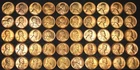 1953   P LINCOLN CENT WHEAT PENNY UNCIRCULATED ROLL 50 COINS UNC - LOT # 14