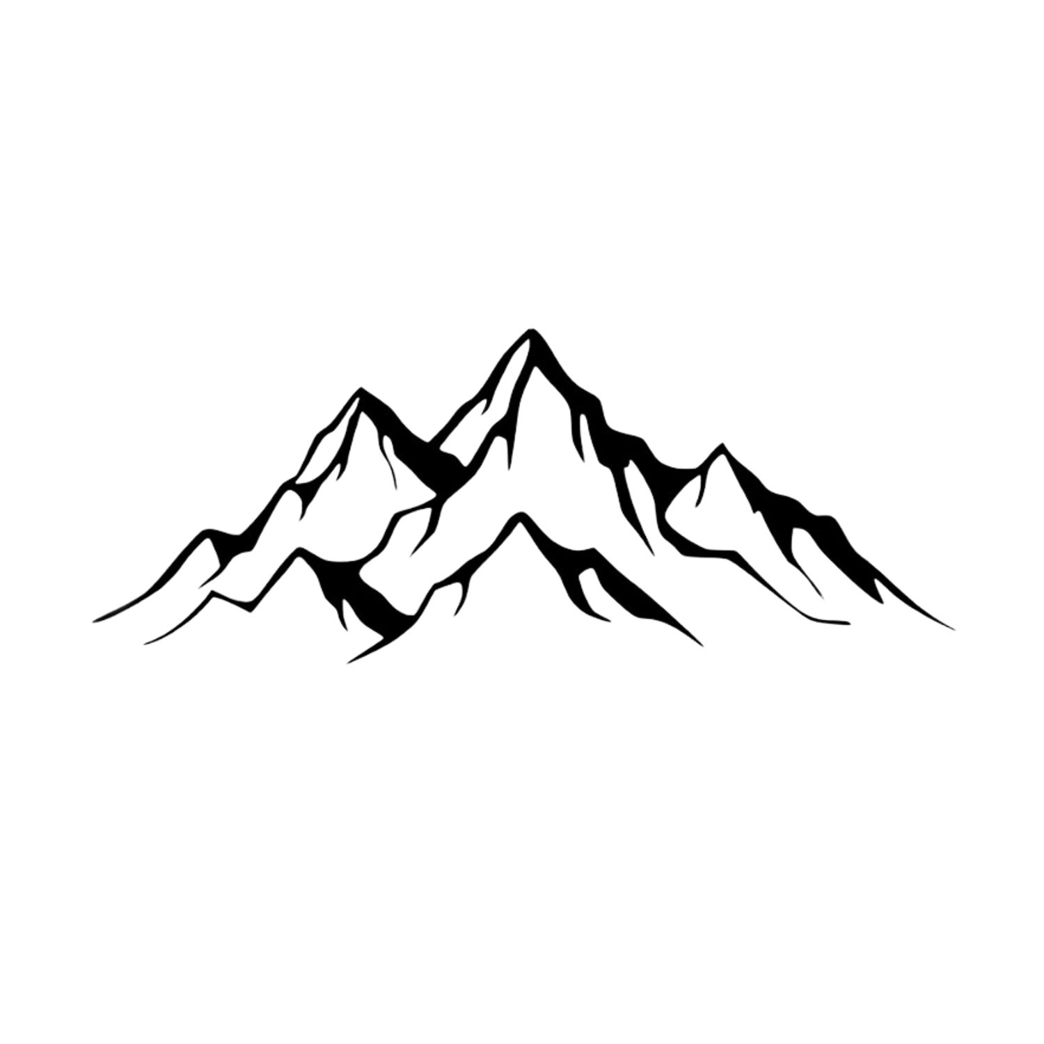 Tableau 3D montagnes Eyoka décoration murale bois MDF noir 67x23cm