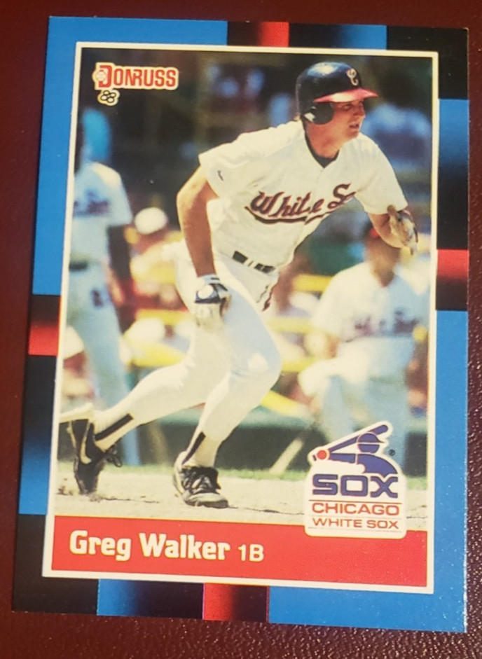1988 Donruss #162 Greg Walker 1B Chicago White Sox     ***40% off 2+
