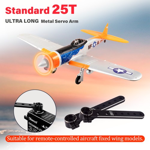 9IMOD 25T Servo Horn 59mm Metal 25 Teeth Steering Servo Arm for RC Fixed Wing - Picture 18 of 21