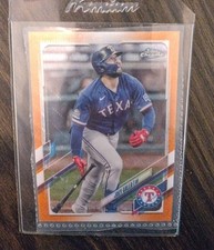 2021 Topps Chrome  Orange Refractor 10/25 Joey Gallo #47