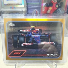 2024 Topps Chrome Formula 1 Yuki Tsunoda #89 Visa Cash App RB Gold /50
