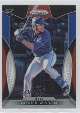 2019 Panini Prizm Red White & Blue Prizm Patrick Wisdom #72 4g0