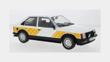 MCG 1:18 Diecast 1983 Opel Kadett D SR Custom (Vauxhall Astra), White/Yellow LHD