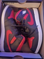Jordan 1 Mid PS Kids Sneaker Black/Red/White US 1.5Y DQ8424-067