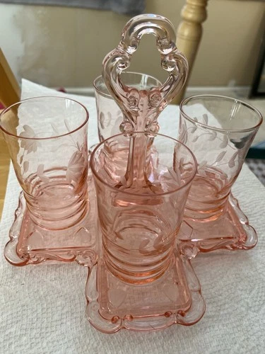 Cambridge Depression Pink Bridge Set