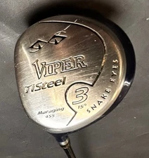 Viper Snake Eyes 3 Ti Steel Wood 15* Maraging 455cc GrafAlloy Shaft Left Handed