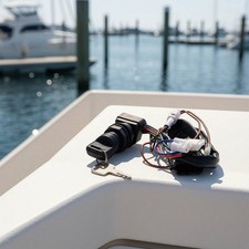 Ignition Switch with Key Sturdy Outboard Motor Start Switch Compact