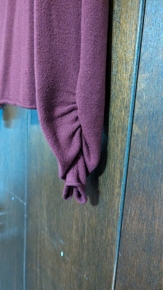 OneA размер S кардиган фиолетовый серый черный длинным рукавом с пряжкой свитер  - Изображение 2 из 4