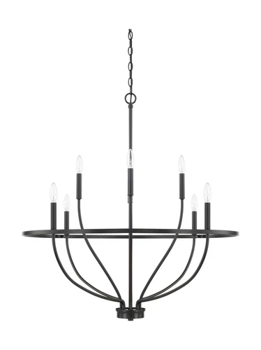 HomePlace Lighting 428581MB Greyson Urban/Industrial Vine-Style Round Chandel... - Picture 1 of 3