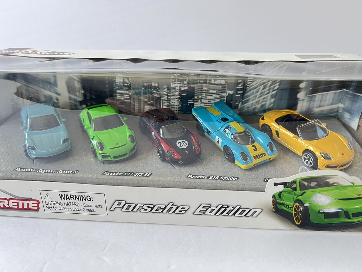 Majorette Porsche Edition 5 Pack Taycan S - 911 GT3 RS - 918