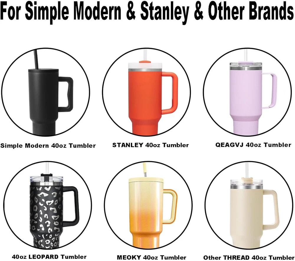 Tumbler Lid Compatible for 40Oz Stanley Cup,Replacement Lids Fit for Stanley Adv