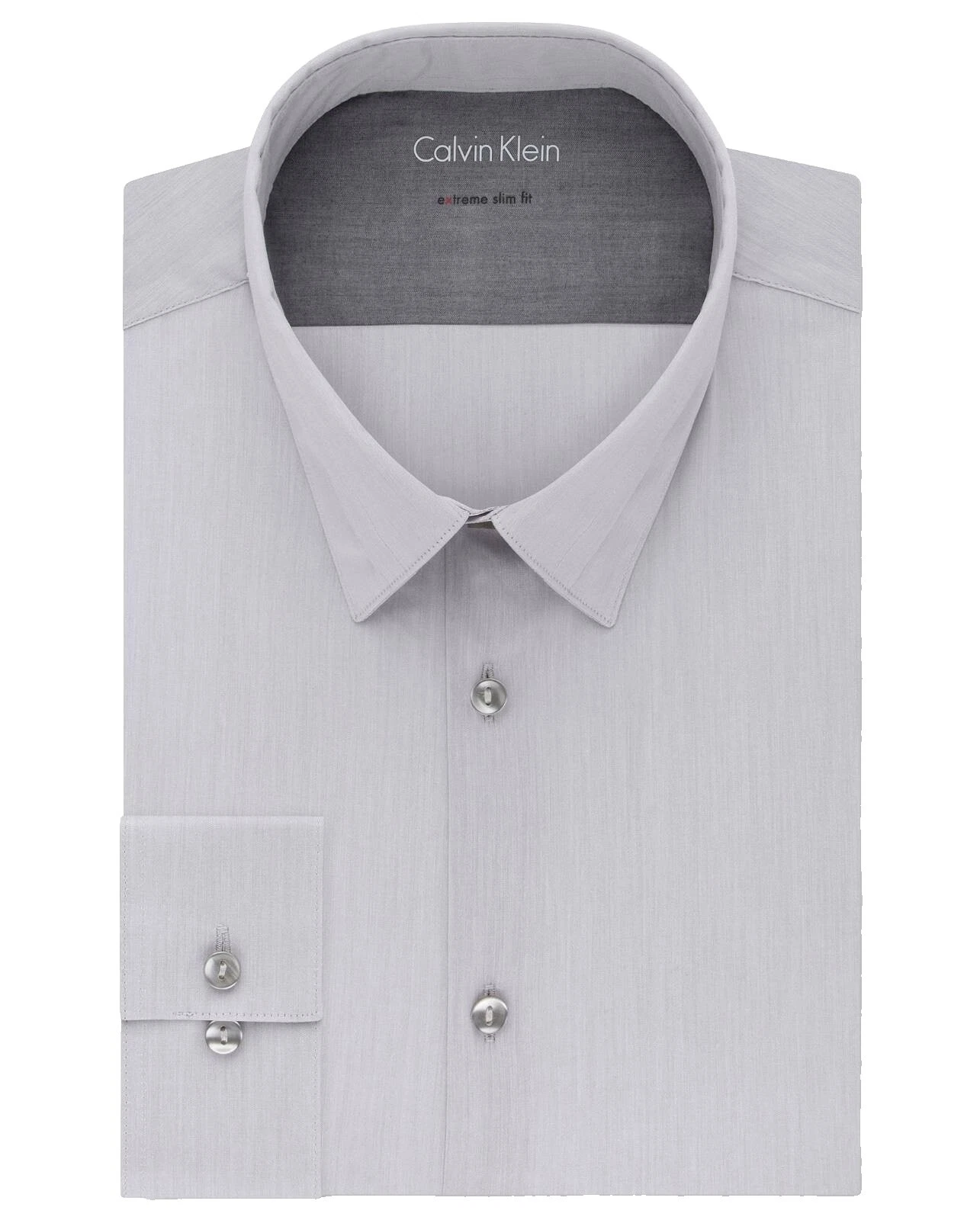 Camisas de Vestir Sólida Calvin Klein Poliéster para hombres