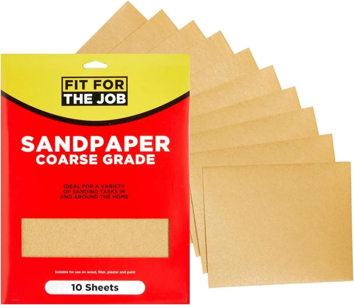 FFJ Sand Paper Sheets Course Grade Abrasive Sandpaper Sanding