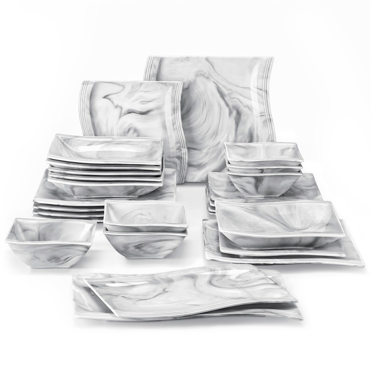 Dinner Set Amazon Vajilla Malacasa MALACASA Flora 26-Piece Porcelain  Dinnerware Set Service For