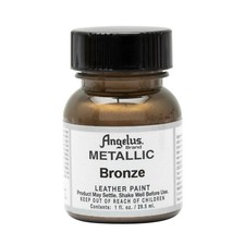 Angelus Acrylic Paints Color Metallic Bronze for smooth leather, vinyl - 1 fl.oz