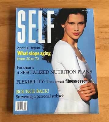 Self Magazine April 1991 Lauren Lindberg Cover No Label Newsstand