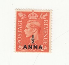 British Postal Agencies in Eastern Arabia 1950-55. GVI. 1/2a on 1/2d. SG 35. MNH