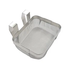 5" x 4" x1.75" Stainless Steel Extra Fine Mesh Ultrasonic Cleaner Basket Jewelry