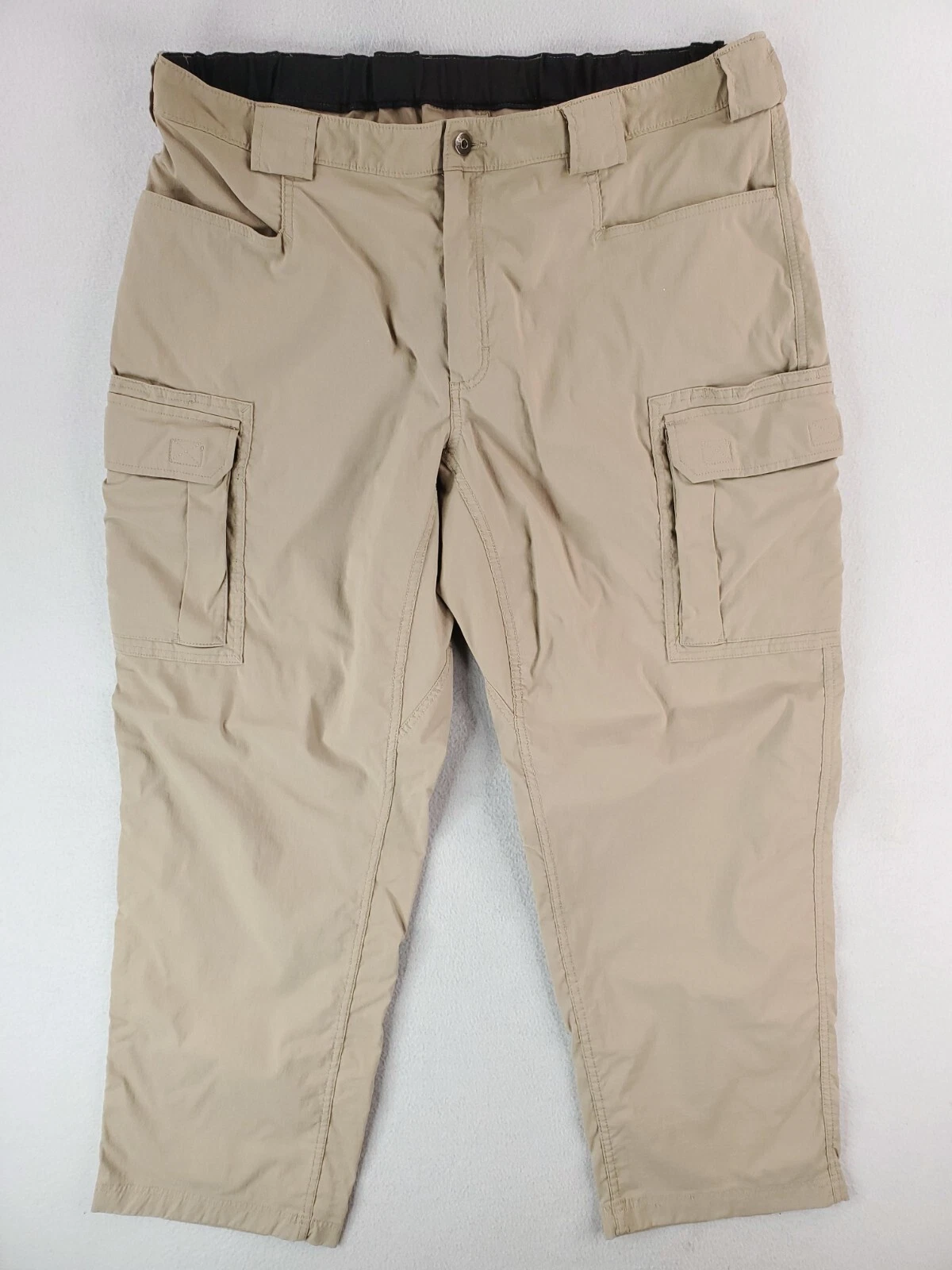 Duluth Pants Mens XXL Khaki Fllex Dry On The Fly Cargo Utility Field Hiking Hunt