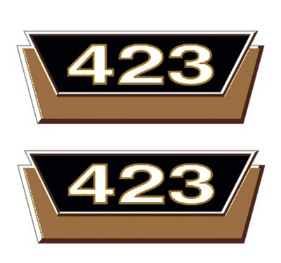 Autocollants Lat&eacute;raux IHC Mc Cormick International 423 (jeu Complet