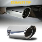 Auto Stainless Steel Exhaust Pipe Rear Tail Tip Muffler Chrome Car Accessories