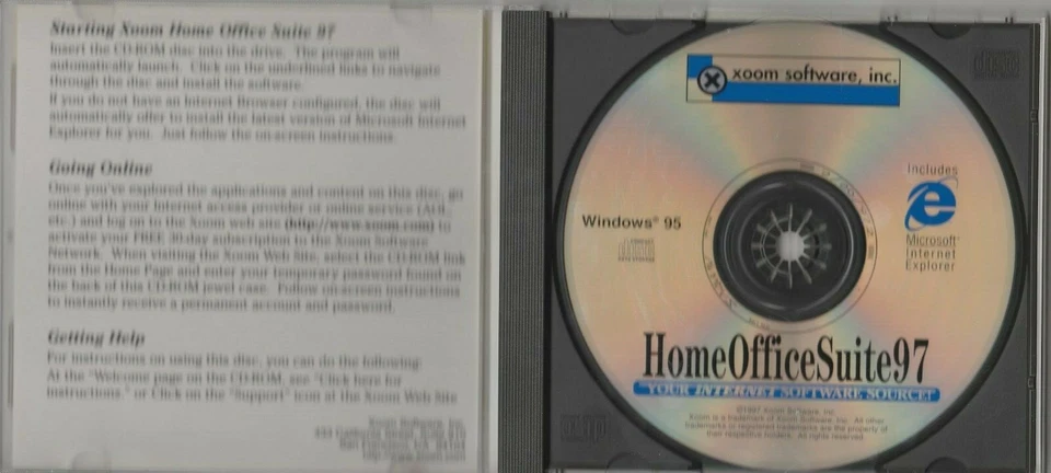 Home Office Suite 97 for Windows 95 by Xoom Software ~1997 ~ CD-ROM - Image 2 of 3