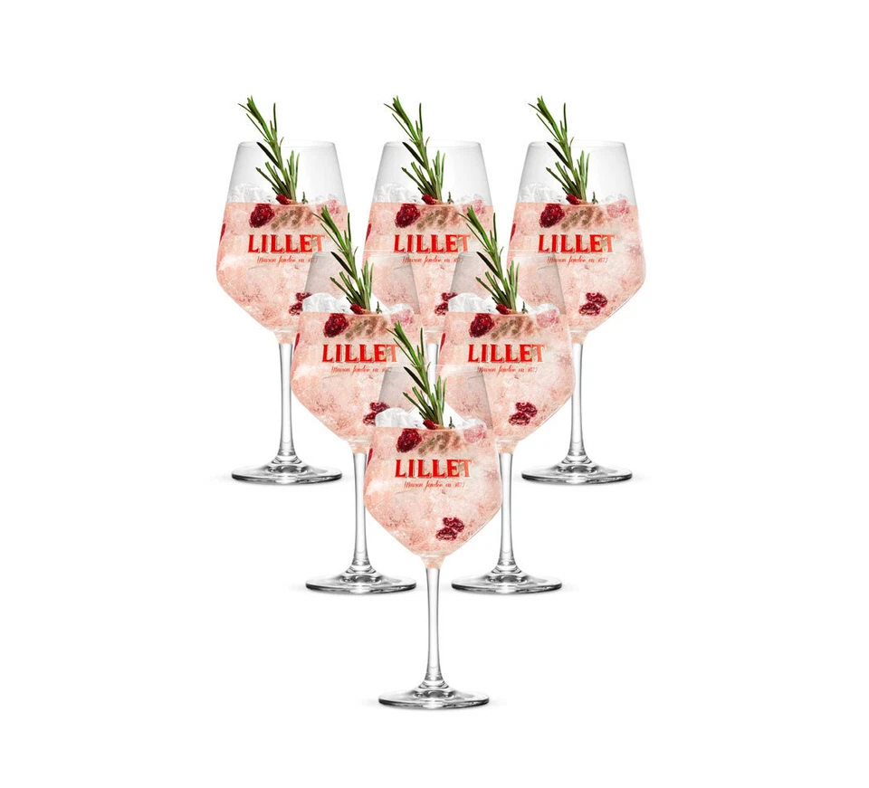 Lillet Gläser-Set - 6x Weingläser
