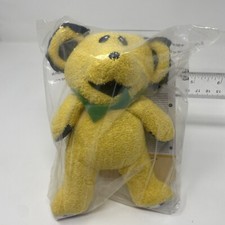 Daphyl's Grateful Dead Dancing Bear Yellow Plush Baby Toy Rattle Clip Crinkle