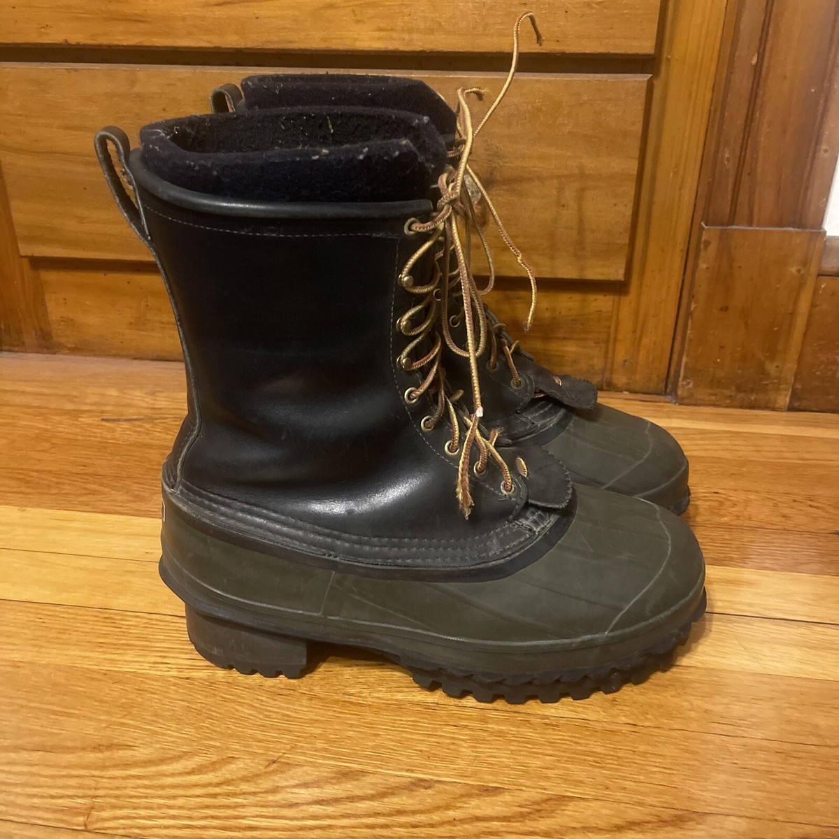 Hoffman’s Kellogg Idaho Leather Rubber Pack Boots Size 7 Hoffman Lineman Felt Pac – Hoffman Boots main image 2