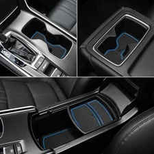 For Honda Accord Accessories 18-22 Cup Holder Inserts Console Liner Blue Trims