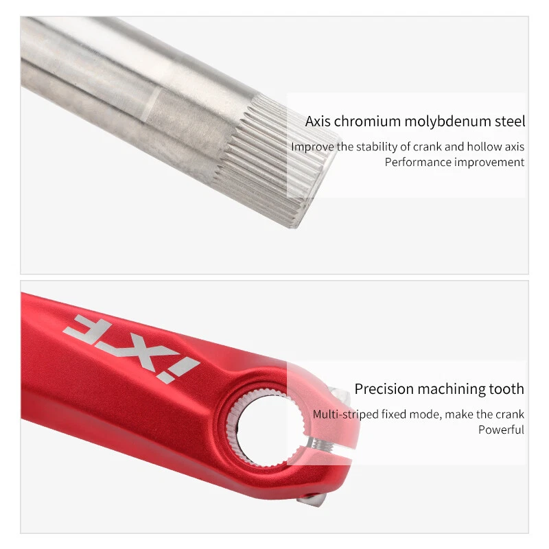 Juego de bielas de bicicleta IXF MTB 34/36/38T plato 8/9/10/11 velocidad 170 mm 104BCD Foto 3 de 4