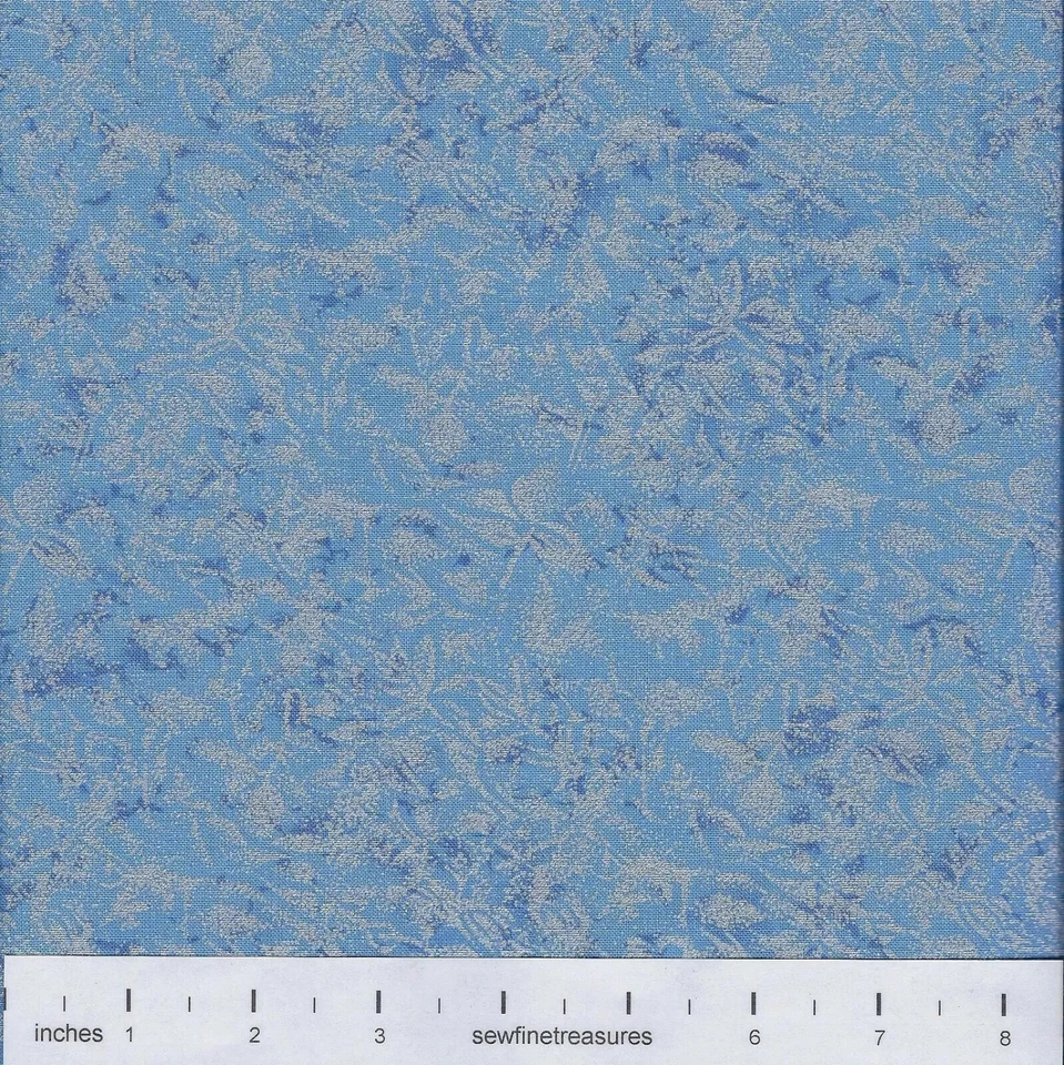 Tela TOT de algodón azul claro Fairy Frost CEIL Michael Miller por FQ - 1/4 YD Foto 2 de 4