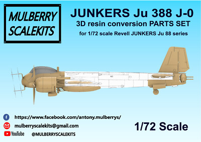1/72 MULBERRY SCALE KITS JUNKERS JU 388 J-0 NIGHT FIGHTER CONVERSION SET FOR REVELL