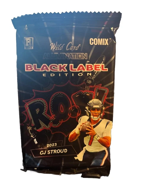 2023 Wild Card CJ Stroud Black Label Edition - Sealed Rookie Pack /25 Or Less