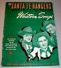 SANTE FE RANGERS WESTERN SONGS - 1946 Songbook Folio