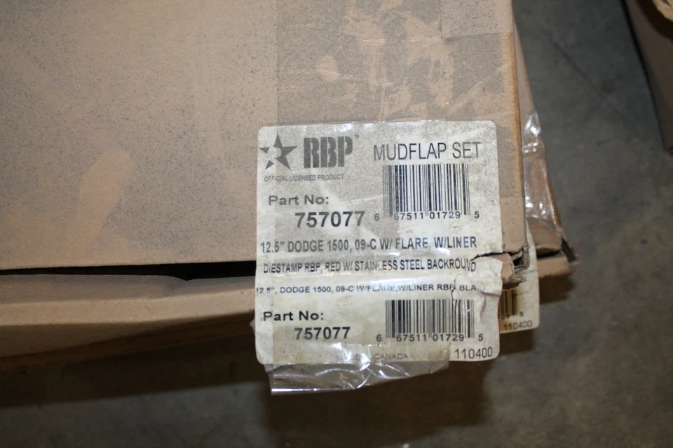 Dodge 1500 RBP 757077 12,5"" desplazado 5/8"" con revestimiento acampanado juego de guardabarros negro Foto 3 de 3