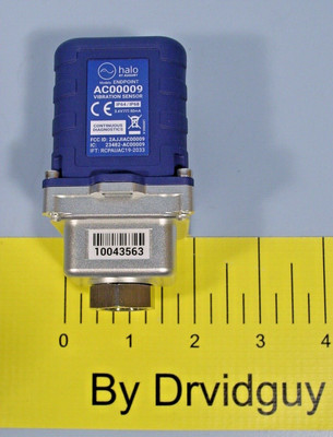 Augury AC00009 Halo Vibration Sensor; Continuous Diagnostics; IP64/IP68