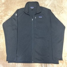 Patagonia Better Sweater Full Zip Fleece Jacket Mens XL Black Co. Logo Unworn