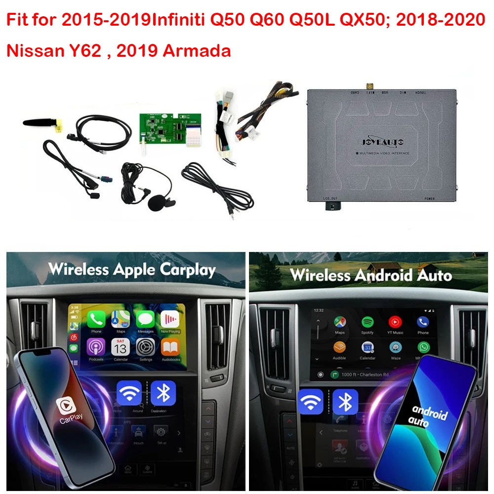For Infiniti 2015-2019 Carplay Android Auto Q50 Q60 Q50L QX50