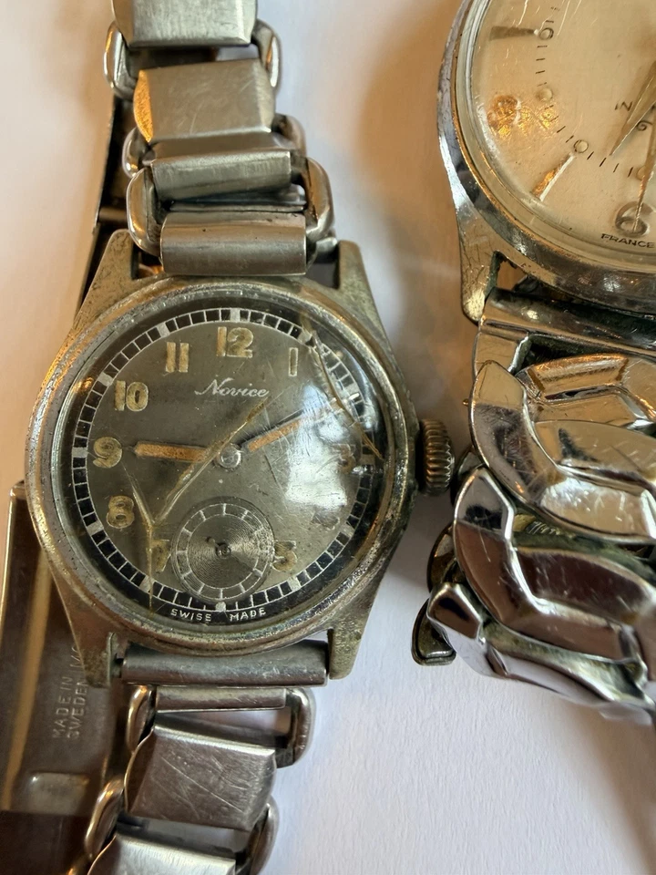 Lote 13 relojes mecánicos vintage - Helbros, suizos - repuestos reparación reventa Foto 2 de 4