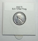 1943 P No Mint Mark American Lincoln Wheat Penny - for your penny book!