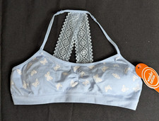 Wonder Nation Girls L 8-10 Training Starter butterly lace Bra No Wires Wireless