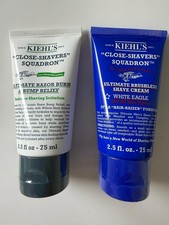 Kiehl’s Men’s Shave Set: Ultima Razor Burn & Bump Relief + Brushless Shave Cream