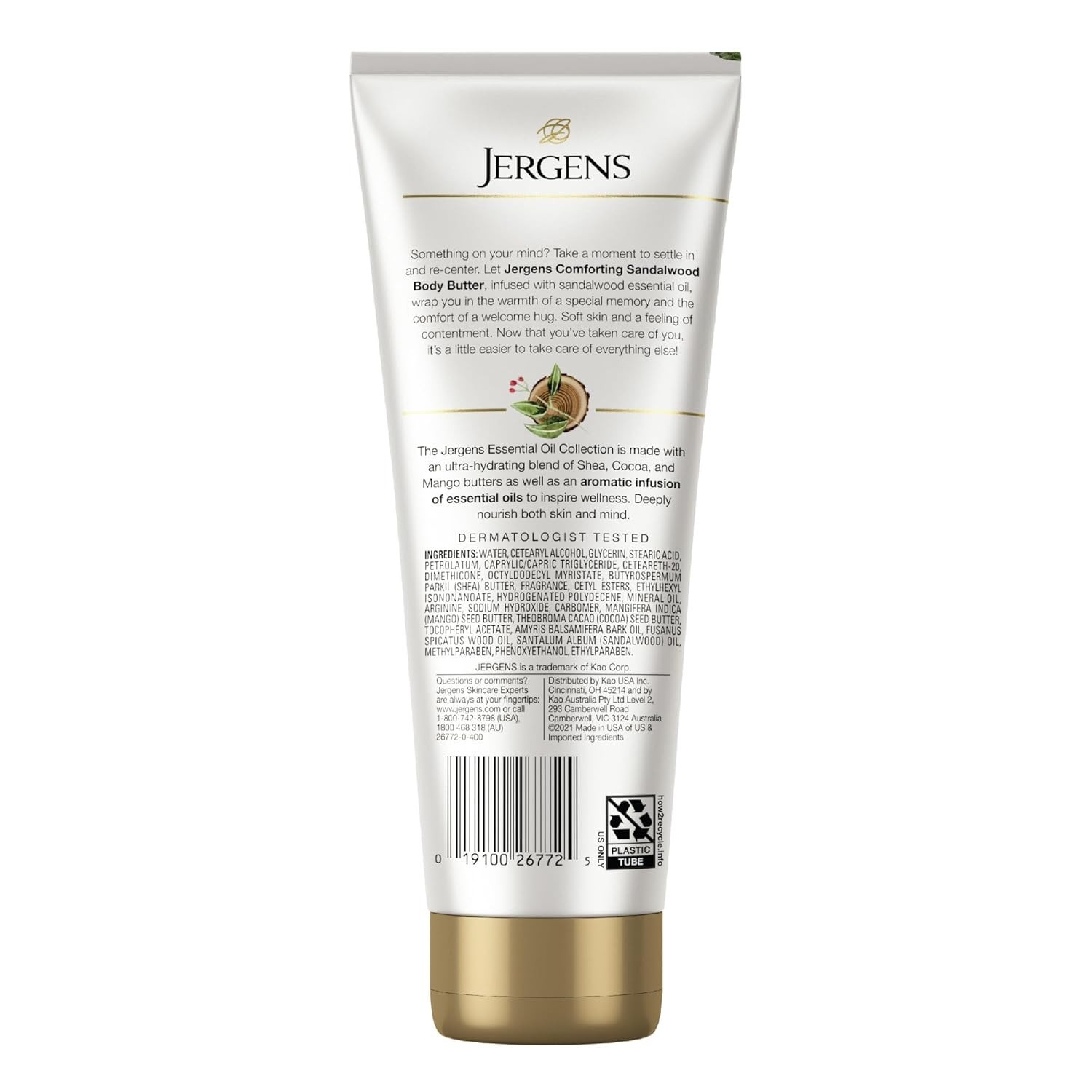 Nourishing Sandalwood Body Butter Lotion - 7 Oz Moisturizer for Every Skin Type