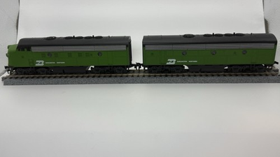 #ad HO Stewart Burlington Northern F9 A B Powered Set Kato Drives 9330 9331 $174.99